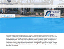 Tablet Screenshot of fountainparkapartmenthomes.com